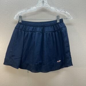 HOLLISTER Blue Flowy Lined Sheer Chiffon Micro Mini Skirt Fairy Y2K SZ 3‎ / XS